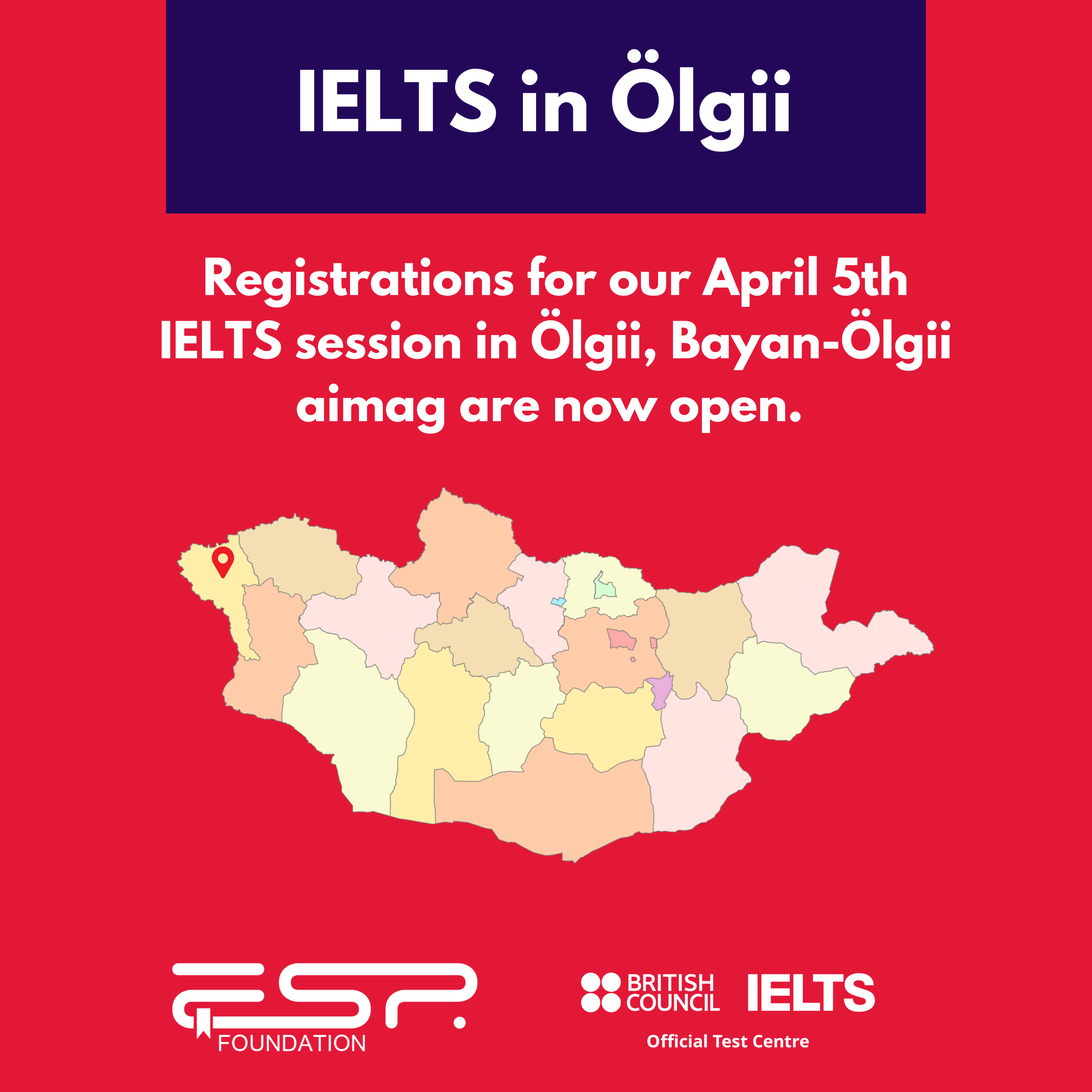 IELTS in Olgii